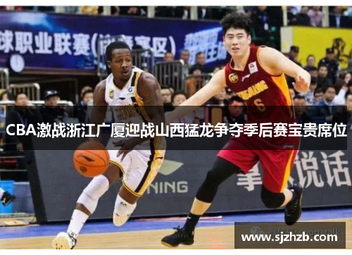 CBA激战浙江广厦迎战山西猛龙争夺季后赛宝贵席位